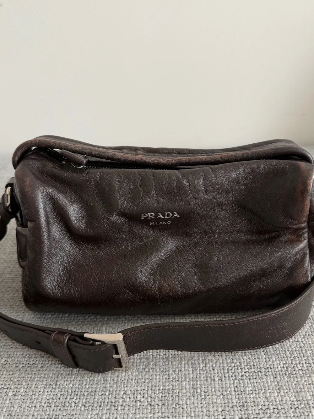 Prada Nappa Leather Shoulder Bag